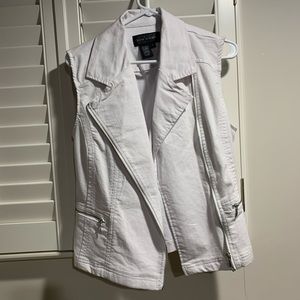 White Jean vest